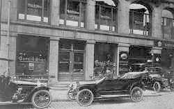 Le concessionnaire PL et Opel  Kirkegaten en Norvge 1914